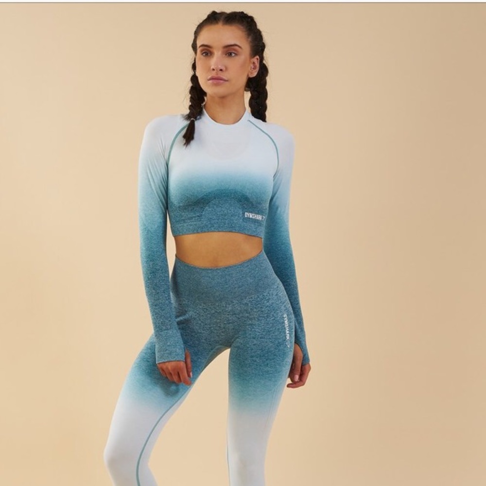 Gymshark Ombre Seamless Crop Top XS NWT